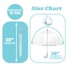totes Kids Clear Bubble Umbrella with Dome Canopy, Lightweight Design,