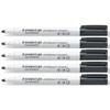 Staedtler Black Lumocolor Compact Whiteboard Board Markers Pens Drywipe 341