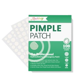 Parches para acné, parches de espinillas, tratamiento invisible para espinillas y acné para cubrir zits, manchas y brotes, acción rápida, todo tipo de