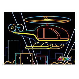 Avenir 6301681 Scratch Kit with a Multi Transport Theme | Arts and Crafts for Kids Ages 3+, Multicoloured