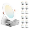 Amico 12 Pack 6 Inch 5CCT Ultra-Thin LED Recessed Ceiling