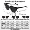 WEMOOTANTS Full Lens Reading Sunglasses Women Cat Eye Readers 2.5
