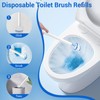 Sagry 50 Counts Disposable Toilet Bowl Wand Refills, Toilet Cleaner