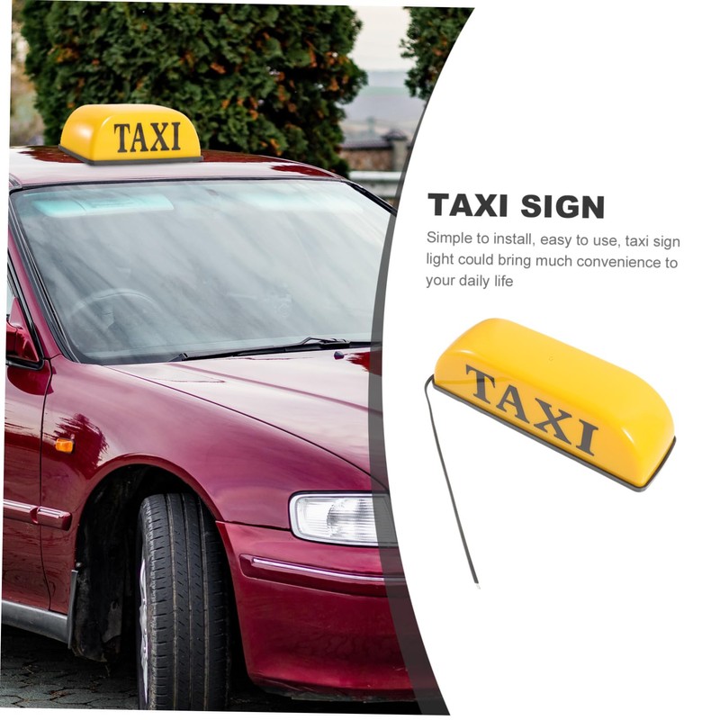 Operitacx Illuminated Sign Light for Taxi Led Car Sign Cab