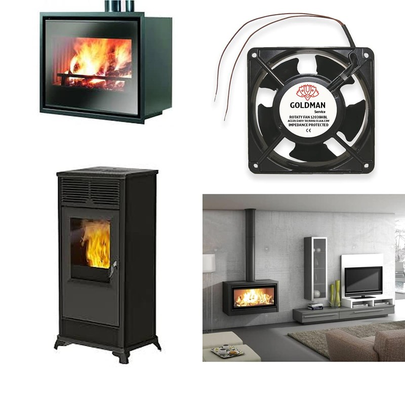 High Temperature Metal Axial Fan Axial Fan for Fireplace Cassettes