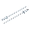 sourcing map 50Pcs 3/32"x1/4" Round Head Blind Rivets, Zinc-Plated Carbon
