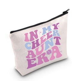 Cheer Aunt Make-up-Tasche Cheer Mom Gifts in My Cheer Aunt Era Reißverschluss-Tasche Cheerleading-Geschenke, Cheer UK