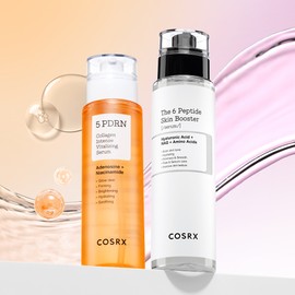 COSRX Elasticity and Glow Care 2-piece Set (Peptide Serum 150ml+5 PDRN Serum 100ml) / 코스알엑스 탄력 광채 케어 2종 세트 (펩타이드 세럼 150ml+5 PDRN 세럼 100ml)