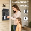 DiDiHere Mailbox with Electronic Lock, Locking Mail Boxes for House,