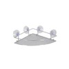 MSV, shelving unit, corner shower basket with suction cups, chrome