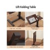 ROCKRAIN Adjustable Overbed Rolling Table: Folding Laptop Stand with Wheels