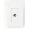 RiteAV - 1 3.5mm Audio-Headphone Jack Port Wall Plate Screwless