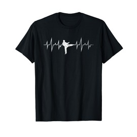 Atleta Regalo Sparring Arti Marziali Battito Cardiaco Karate Maglietta