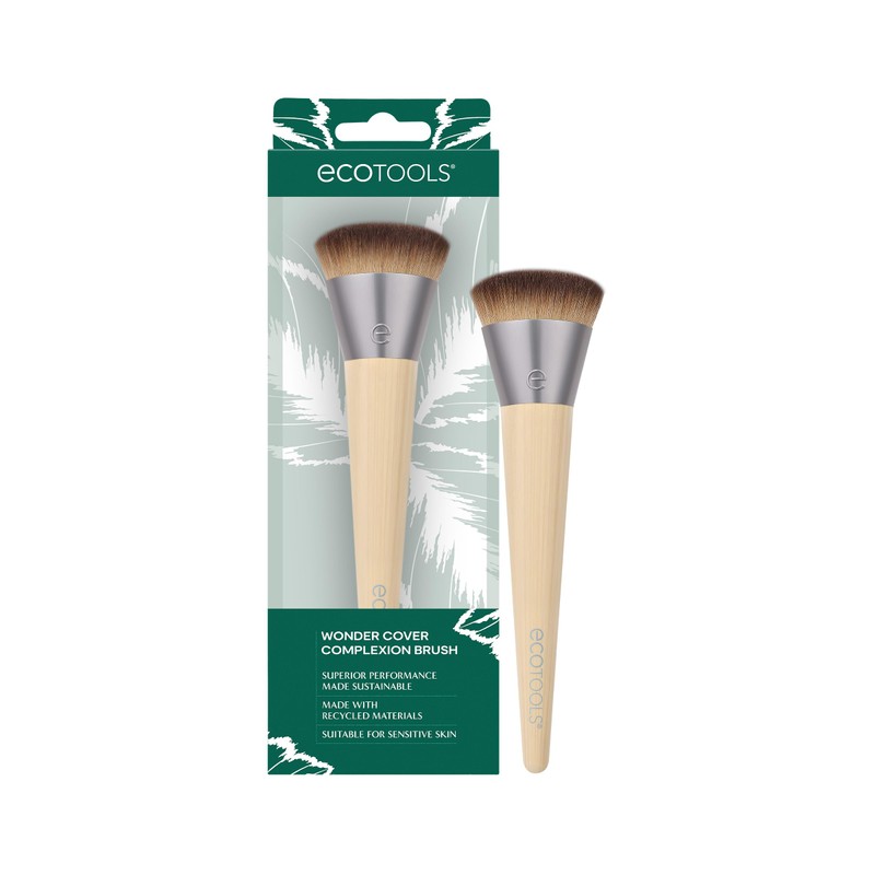 EcoTools, Wonder Cover Complexion, Brocha para Base de Maquillaje, Cobertura