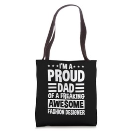 Fashion Designer Proud Dad Garment Maker Father's Day Tote Bag