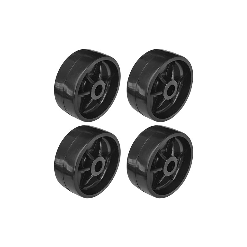 cyclingcolors 4 x Plastic Castors 38 mm Black Castor Guide