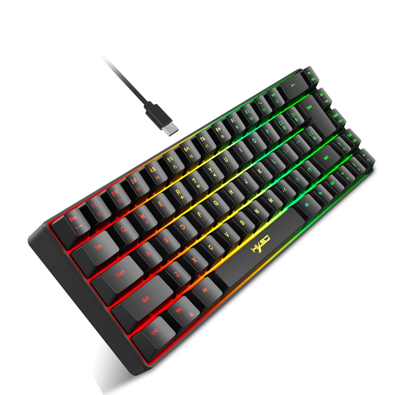 Wired K68 RGB Streamer Mini Gaming Keyboard Membrane Keyboard But