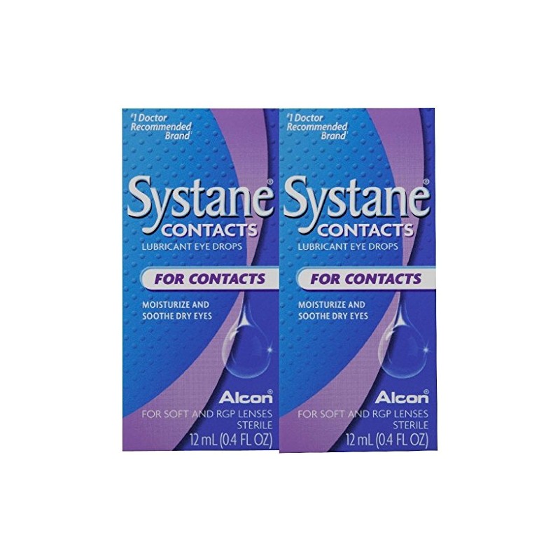 Systane Contacts Soothing Drops-0.405 oz, 12mL, 2 pack