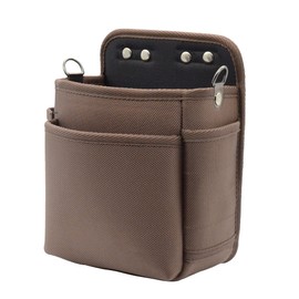 Yumeen Waist Bag, For Electricians, Gardening, Tools, Nail Bag, Temporary Frame, Lid, Lightweight, DIY, 2 Tier Waist Tool Bag, Accessory Holder, Holder Included