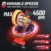 Avhrit Cordless Car Buffer Polisher kit w/ 2x2000mAh 21V Batteries,