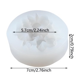 XIAOSHUI Plumeria Candle Mold Frangipani Flower Silicone Mold Flower Resin Casting Molds for Candle Making Resin Aromatherapy Gypsum Wax Soap Clay Craft