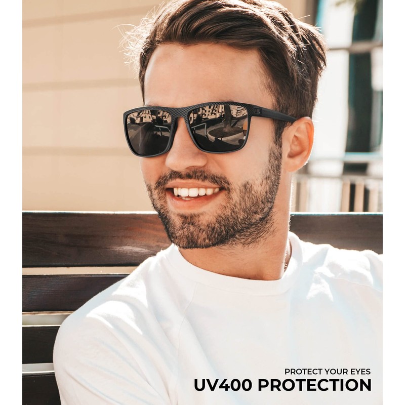 KALIYADI Mens Sunglasses Polarized Sunglasses-for-Men: Classic Sun Glasses with Ultraviolet