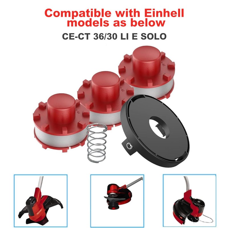 TRUSTLIONTEK Replacement Thread Spool, Compatible with Einhell GE-CT 36/30Li E,