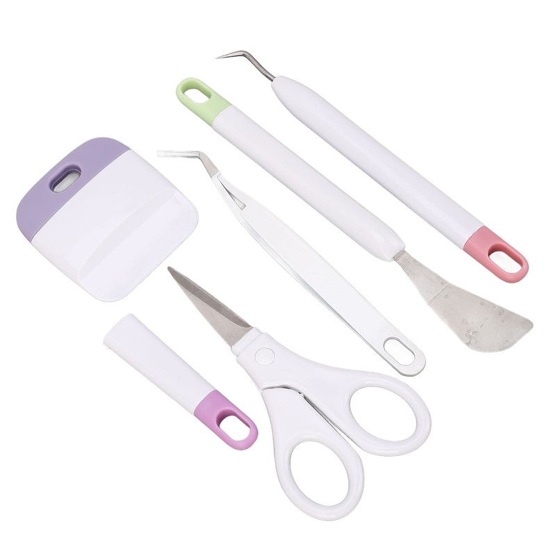 5 Pcs Vinyl Weeding Tool Set Weeder Tweezers Scraper Spatula