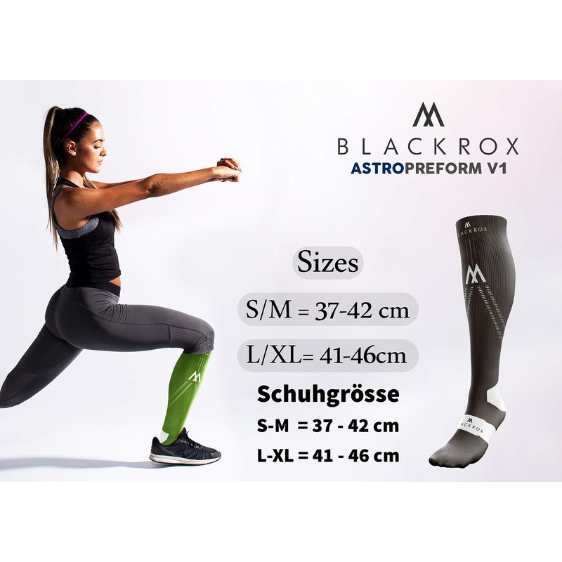 BLACKROX Compression Stockings Sports Astropreform Compression Socks Comparison Winner Sports