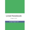 Lined Notebook, Graph Paper 4x4, 60 Pages, 5.5"x8.5",