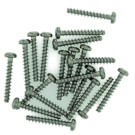 D4 (4mm x 20mm) Pozi Pan Screws for Plastic - Stainless Steel (A2) (Pack of 20)