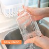 BIGIVACA Coffee Syrup Dispenser 16 oz 2 Pack,Clear Glass Syrup