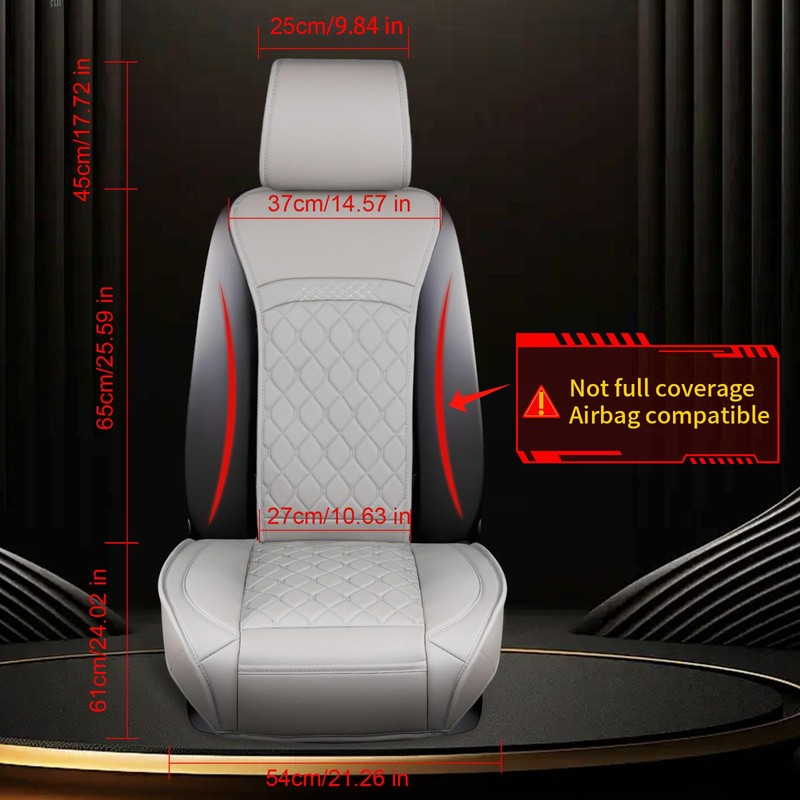 Joy Forserve Front Car Seat Covers for Land Rover,Leather Waterproof