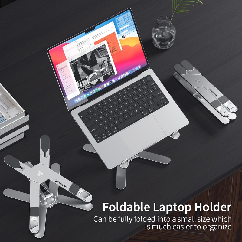 Laptop Stand Kamoon Portable Adjustable Tablet Computer Stand Aluminum Alloy