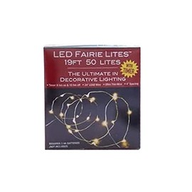 Kurt Adler Battery-Operated 50-Light Warm White LED Fairie Lights