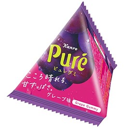 Kanro Puree Gummy Petit Triangular Grape 13g x 24 pcs.