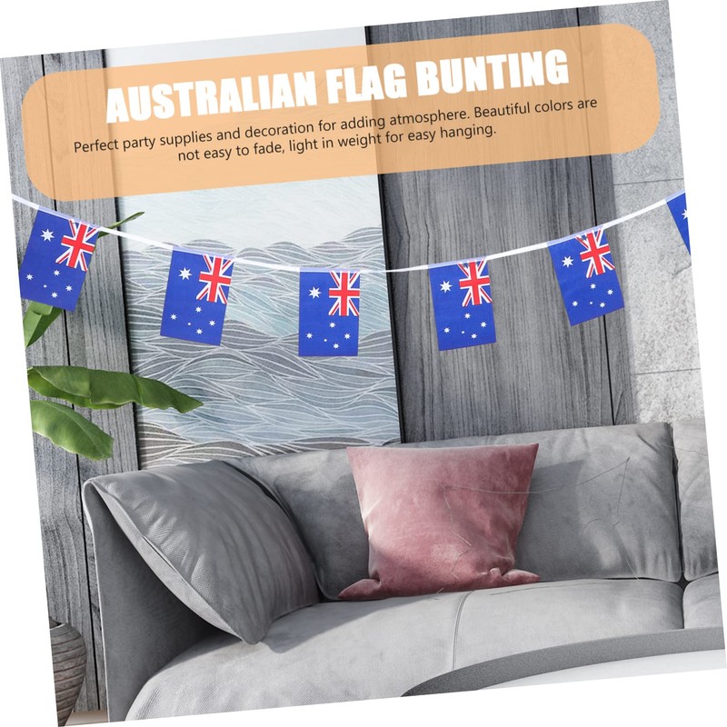 LABRIMP Sports Events Australian Flags Bunting Set Australian Flag Bunting