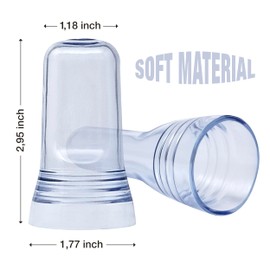 Esatto 24 Pieces Pour Spout Covers - Translucent Liquor Bottle Toppers, Universal Bottle Pour Dispenser, Liquor Bottle Covers Bottle Cover Dust for Home Kitchen Tools Supplies