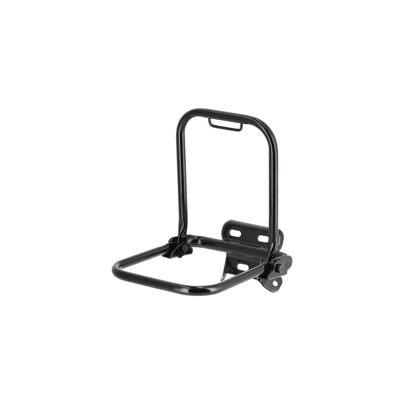 AKF Complete Pannier Rack Black with Support Bracket for Simson