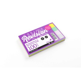 Luxpad Revision 5x3" Flash Cards - Lined (100 Cards) Assorted Colours