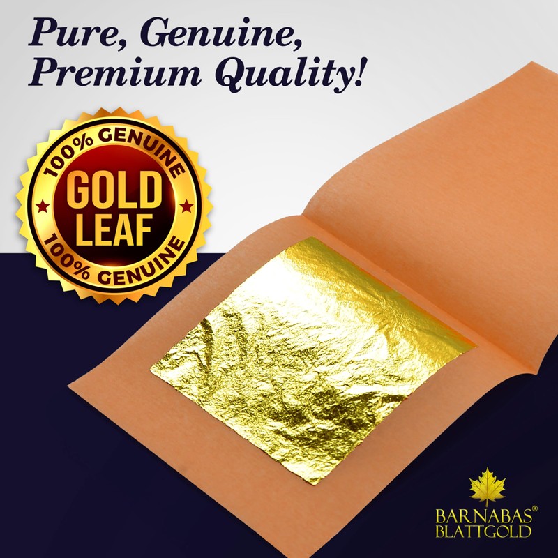 Barnabas Edible Gold Leaf 24K - Cake Decorations, Loose Gold