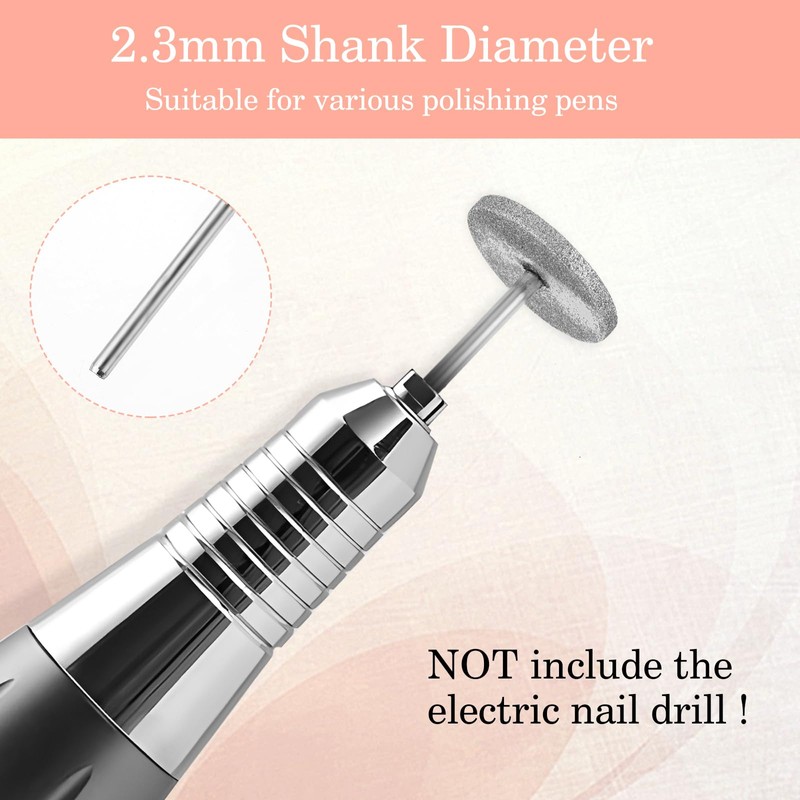JIEYAO Pack of 2 Disc Nail Grinder Bits, Professional Nail