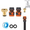 Universal Kitchen Hose Tap Connector Fitting Set,Outside Garden Tap Brass