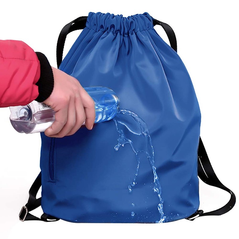 Peicees - Mochila deportiva impermeable con cordón para hombres y