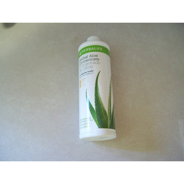 HERBALIFE ALOE CONCENTRATE MANGO FLAVOR - PINT SIZE 16 OZ