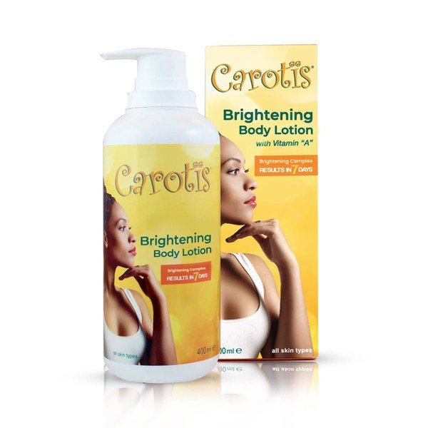 Carotis, Skin Brightening Lotion - 13.5 Fl oz / 400ml |For Body, Knees, Elbows, Hands, with Carrot Oil and Vitamin A