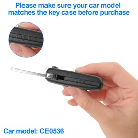 2 Button Key Case with Car Key Case Compatible with Peugeot CE0536 207 SW 307 308 3008 5008 Partner and Citroen C2 C3 Picass C4 C5 C6 Remote Control Remote Key Car Key Case