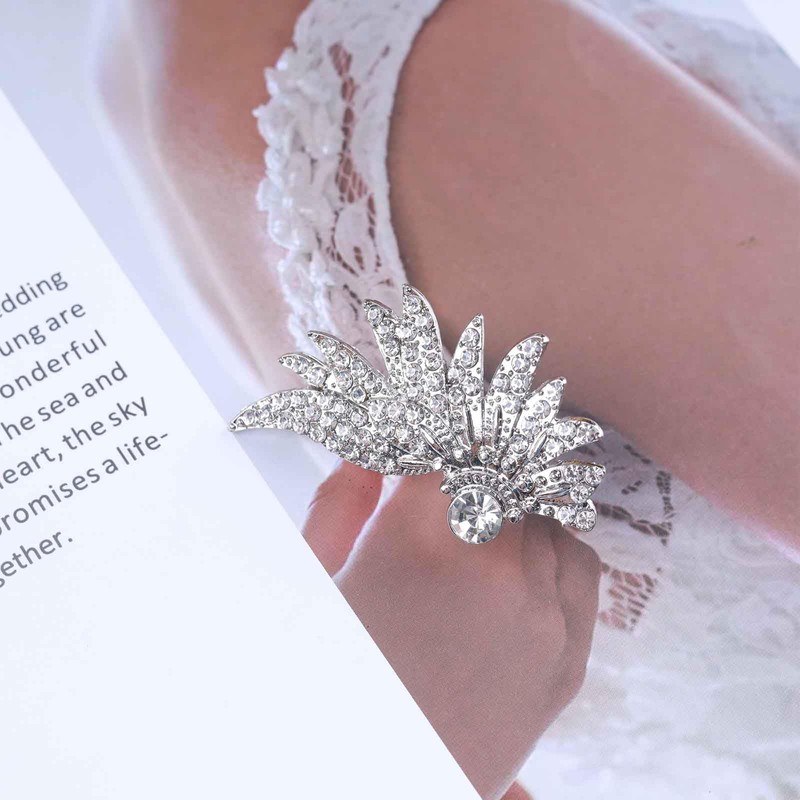 Vacaonio Large Rhinestone Ear Climber Earring Cz Wing Feather Ear