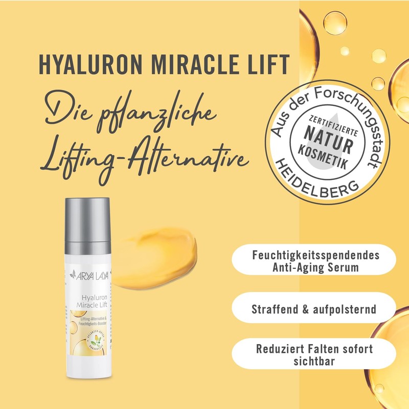 ARYA LAYA Hyaluron Miracle Lift, 50 ml - Plant-Based Lifting