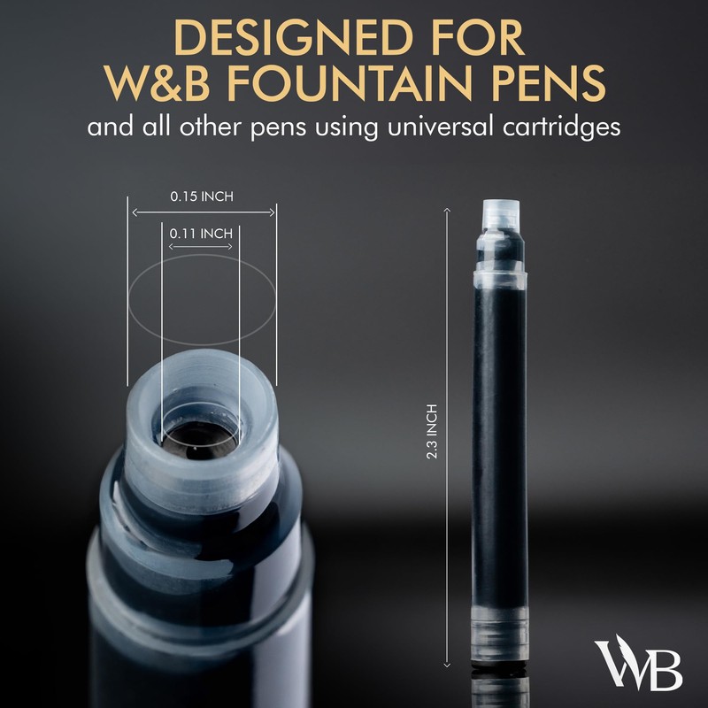 Wordsworth & Black Fountain Pen Ink Refills - Set of